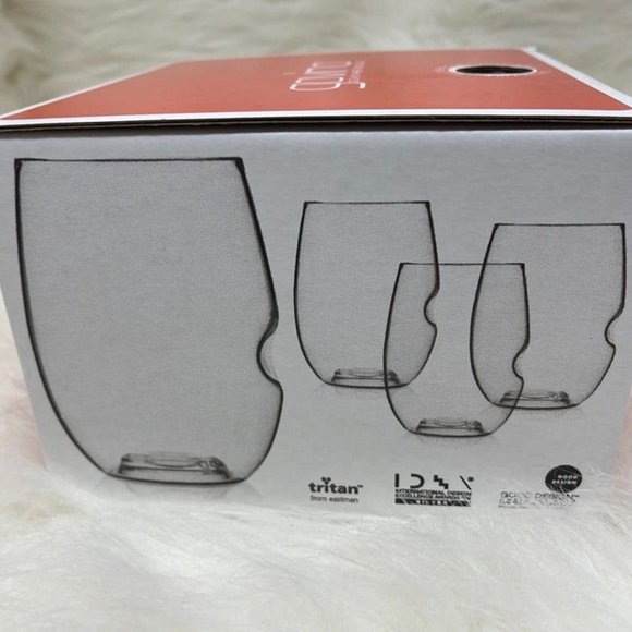 Govino Go Anywhere Wine Glasses Plastic Set of 4 - Picture 4 of 5